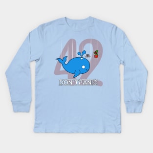 Don't Panic Kids Long Sleeve T-Shirt